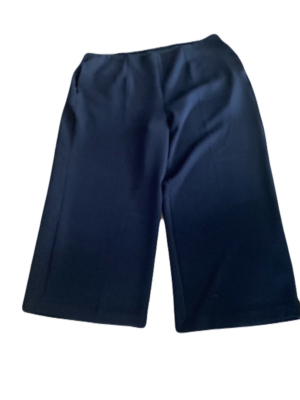 Lane Bryant Black Wide-Leg Bermuda Shorts